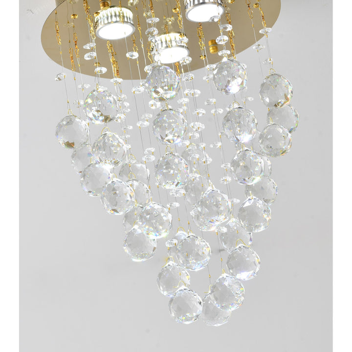 Semi Flush Mount In Gold Finish