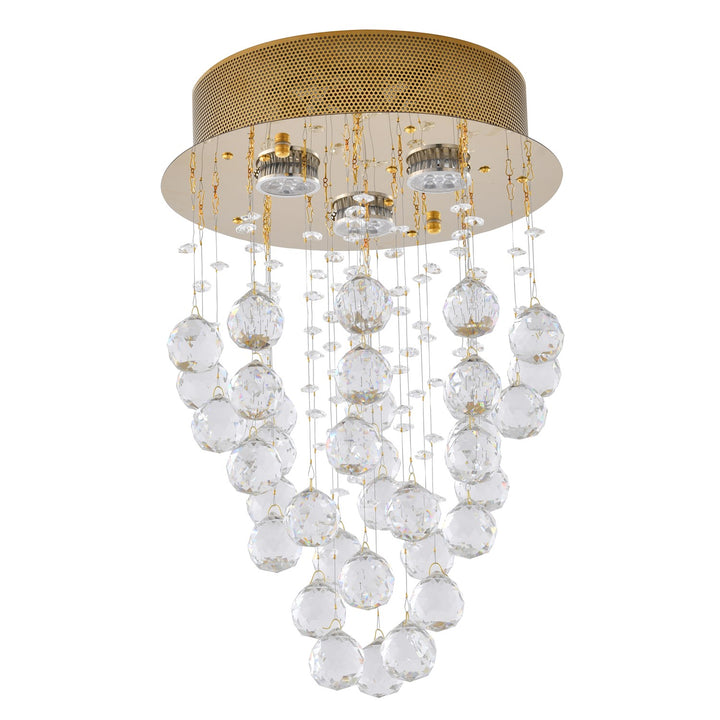 Semi Flush Mount In Gold Finish
