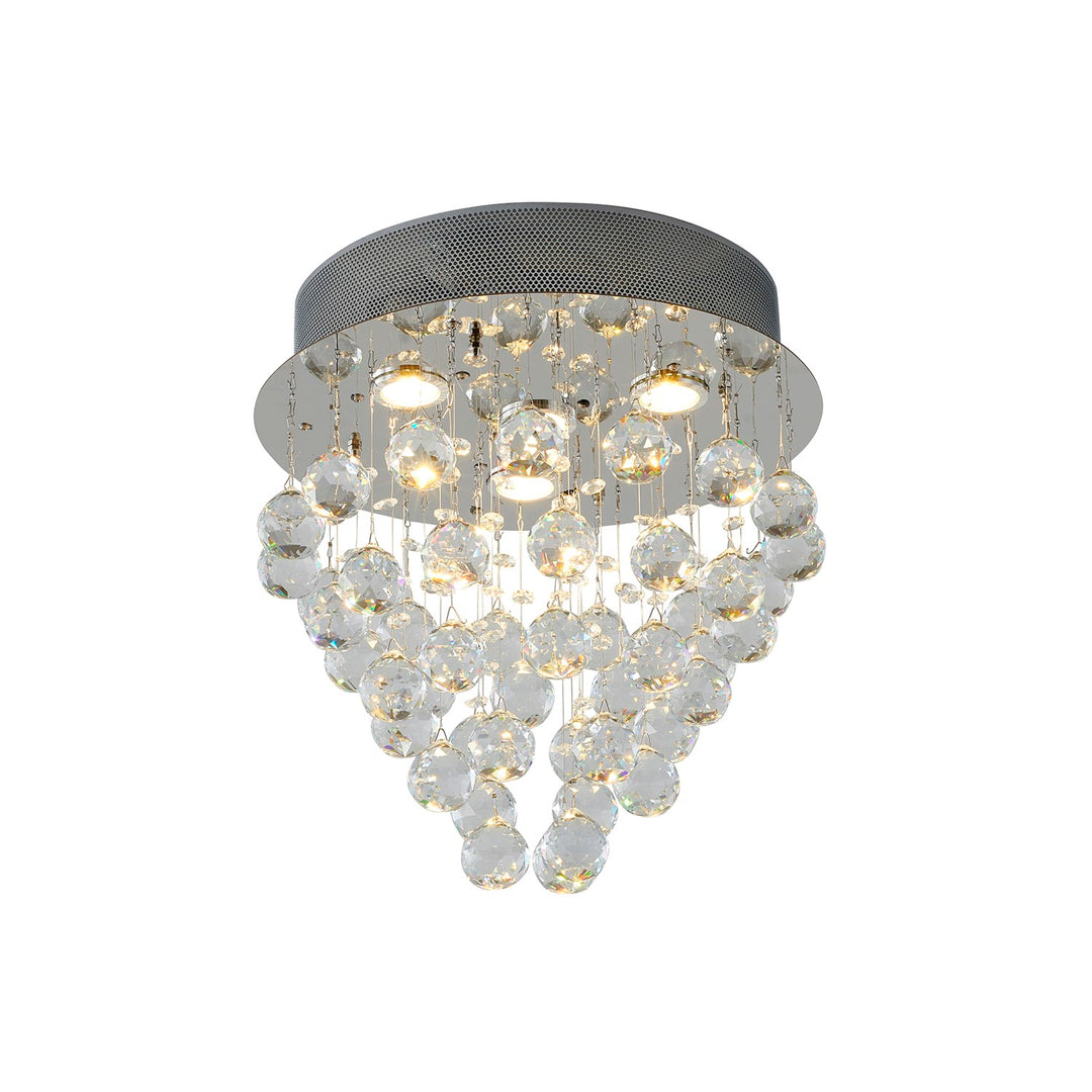 Semi Flush Mount In Chrome Finish by Bethel