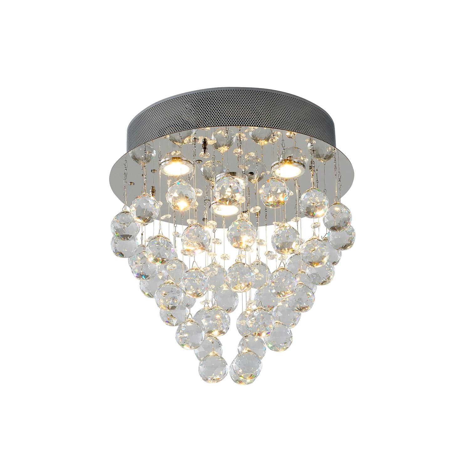 Semi Flush Mount In Chrome Finish by Bethel