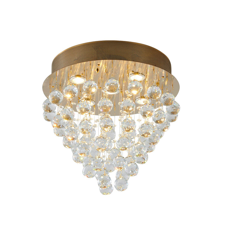 Semi Flush Mount In Gold Finish by Bethel