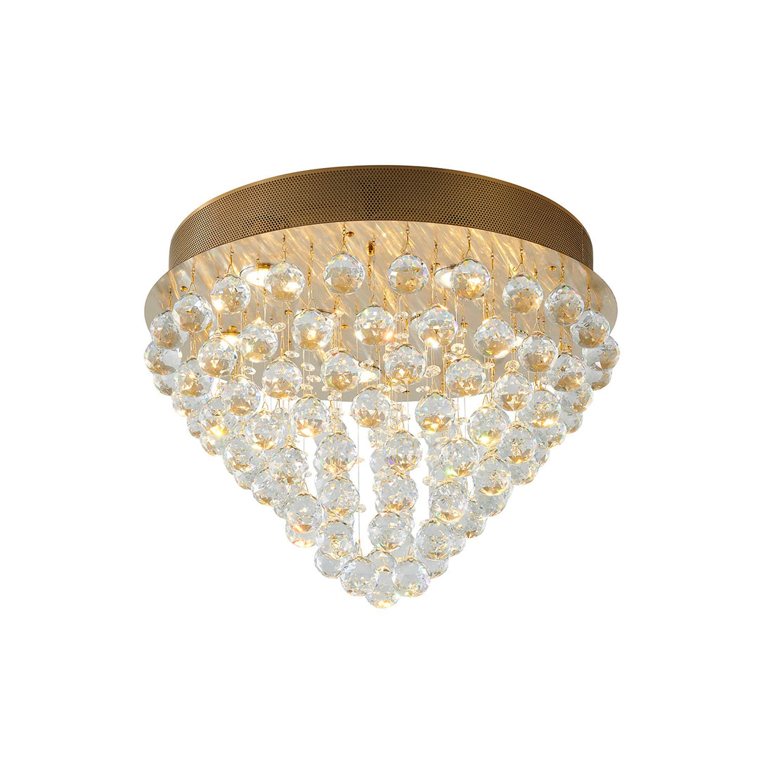 Semi Flush Mount In Gold Finish by Bethel