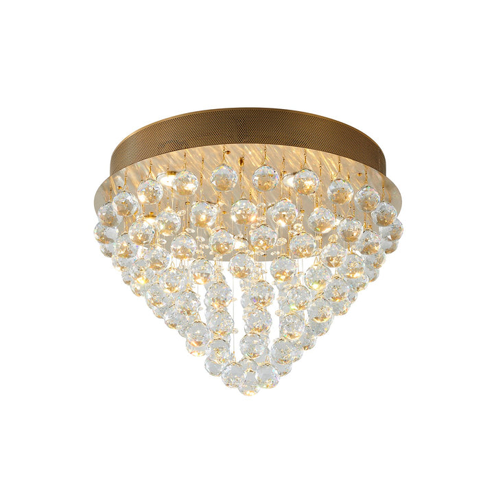 Semi Flush Mount In Gold Finish by Bethel