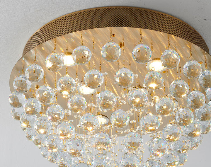 Semi Flush Mount In Gold Finish