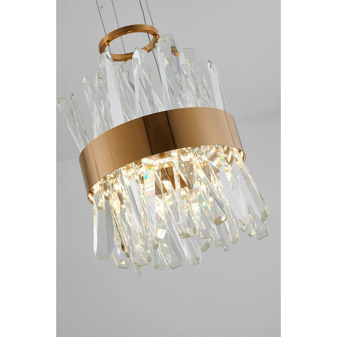 Led Pendant In Gold Finish
