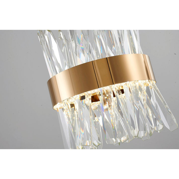 Led Pendant In Gold Finish