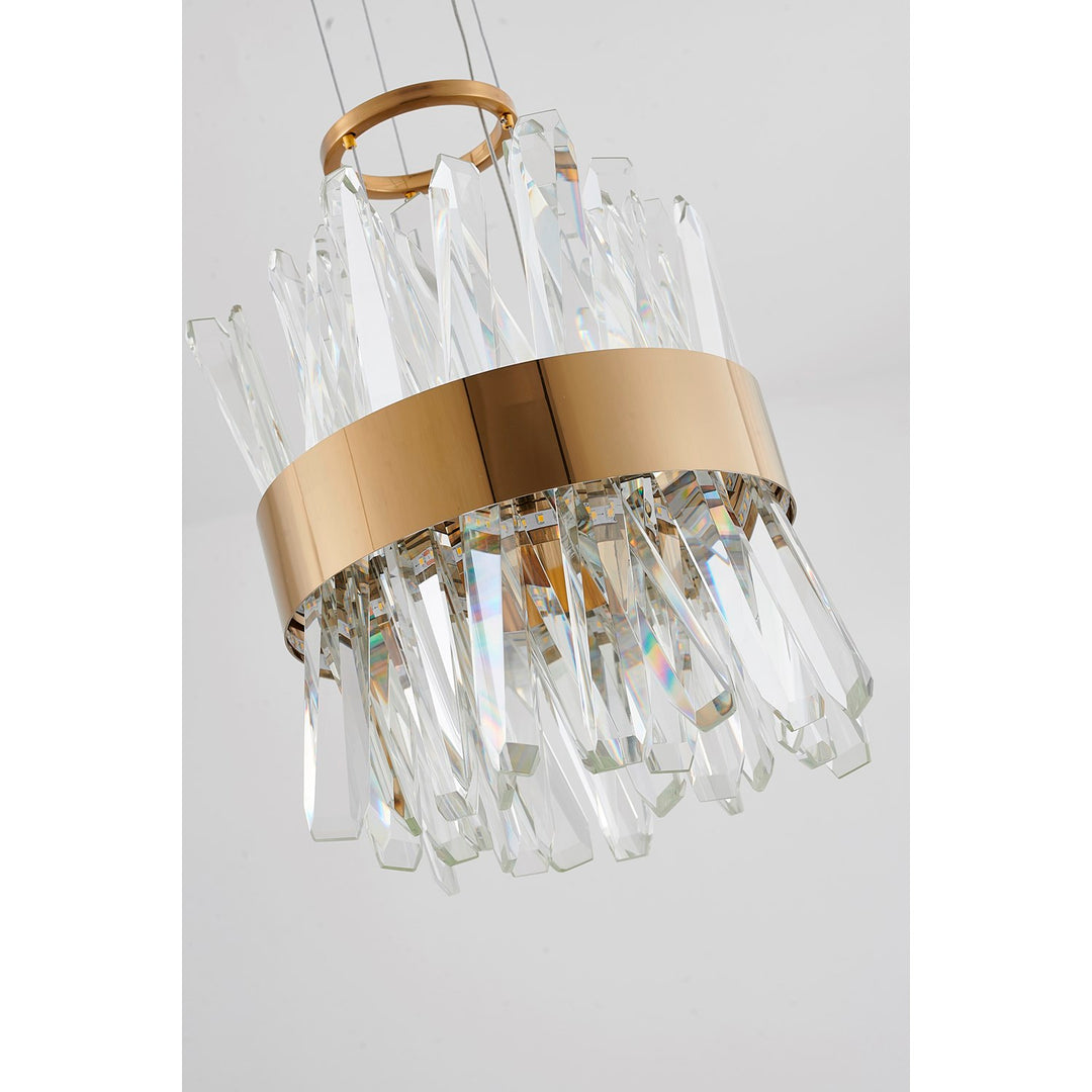 Led Pendant In Gold Finish