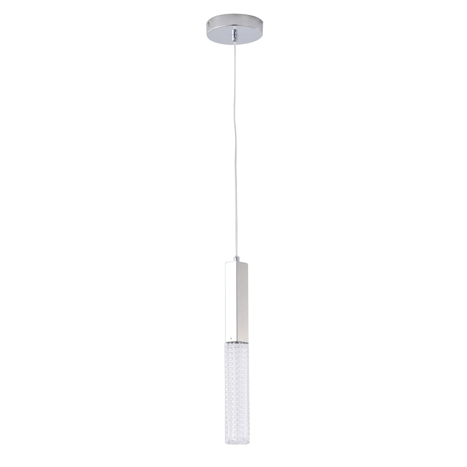 Led Pendant In Chrome Finish