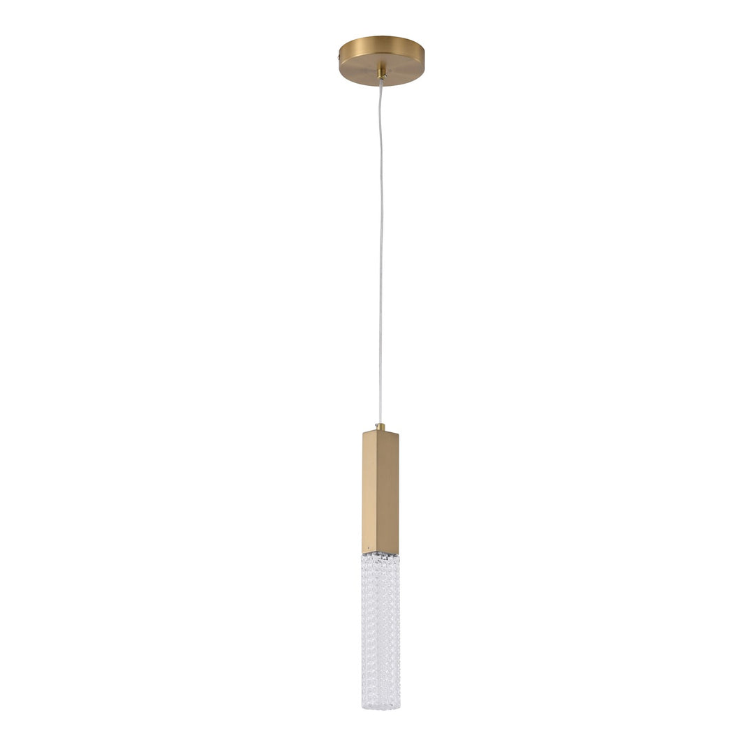 Led Pendant In Gold Finish