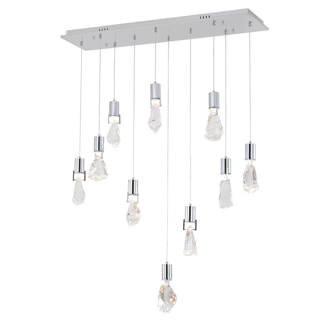 Chandelier In Chrome Finish by Bethel