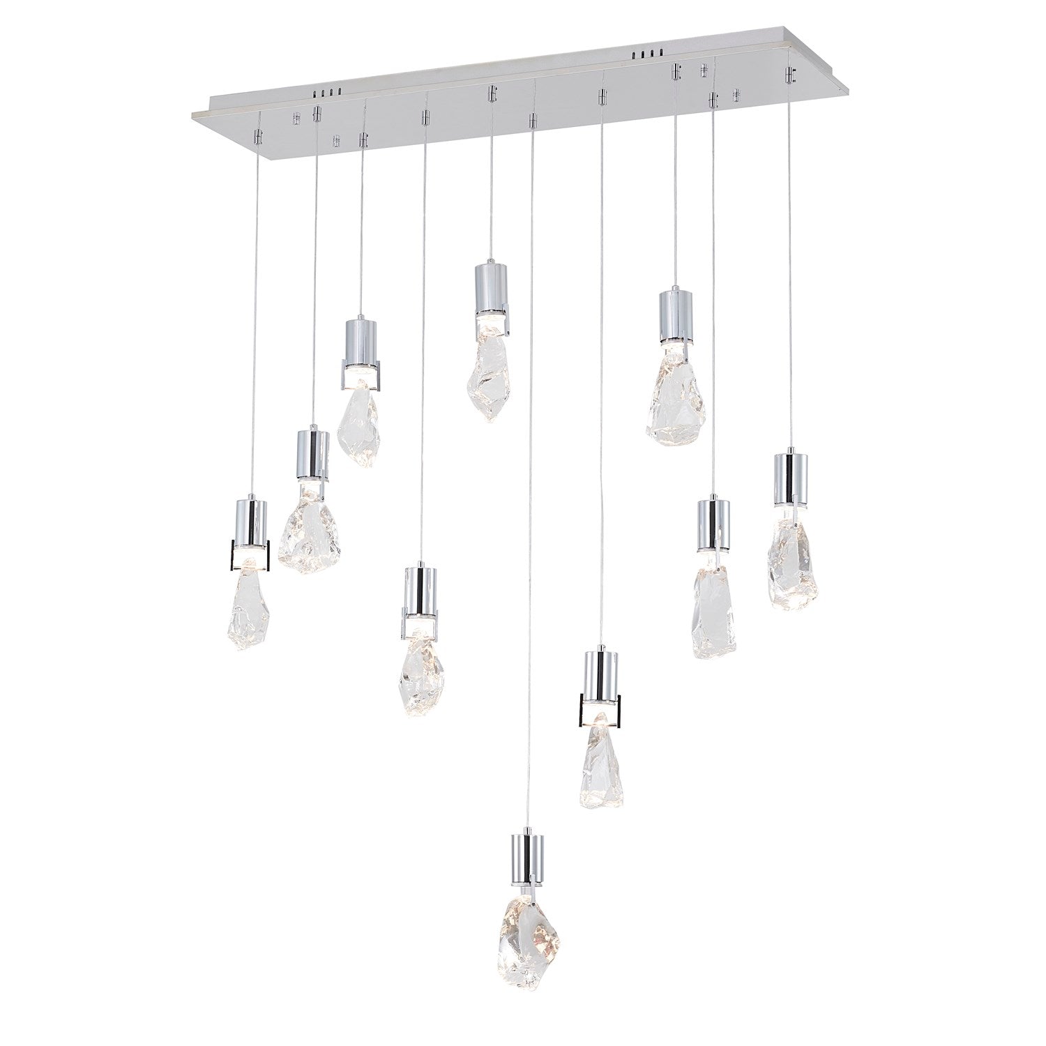 Chandelier In Chrome Finish by Bethel
