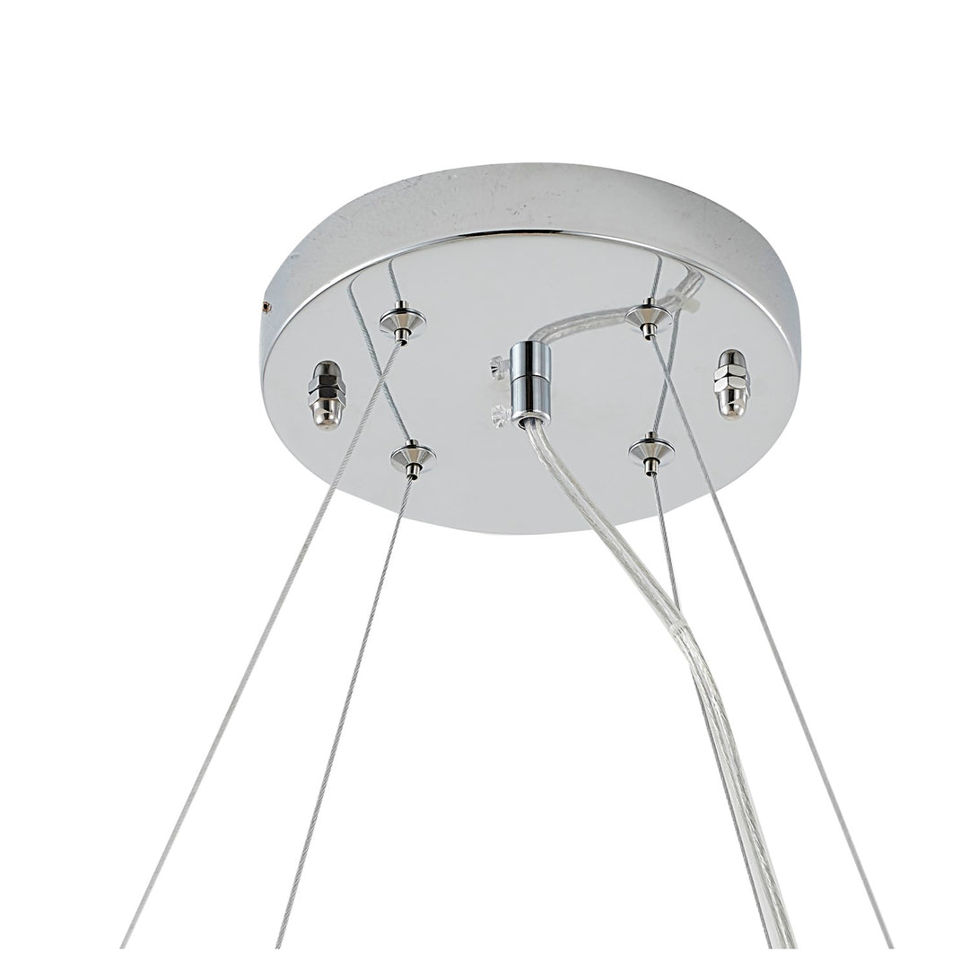 Chandelier In White Finish