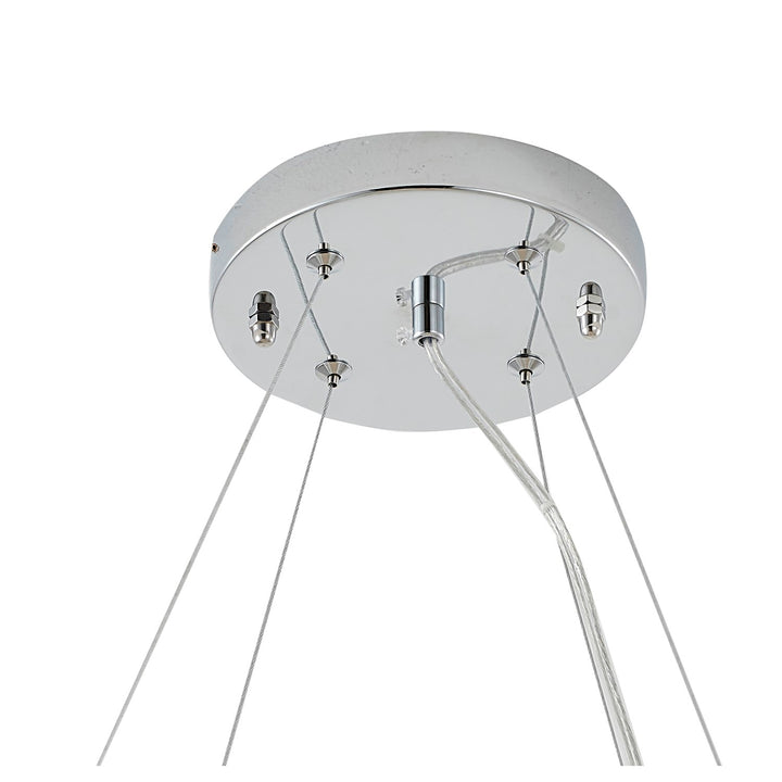 Chandelier In White Finish