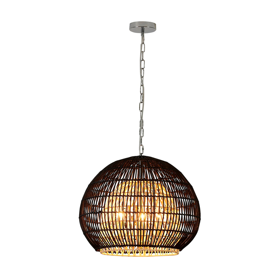 Chandelier In Black Finish by Bethel