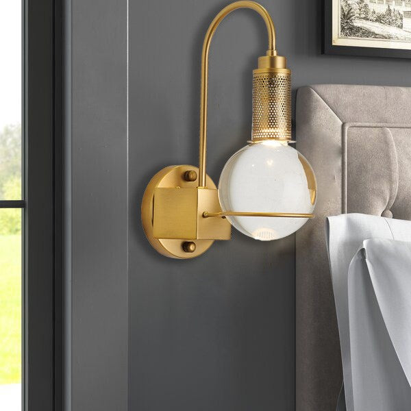 Wall Sconce In Antique Brass Finish by Bethel