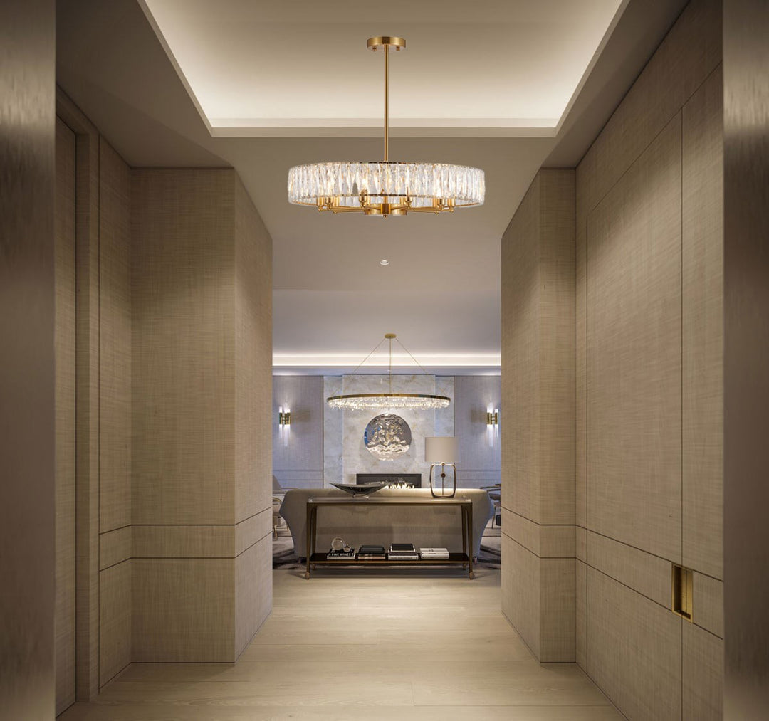 Chandelier In Gold Finish by Bethel
