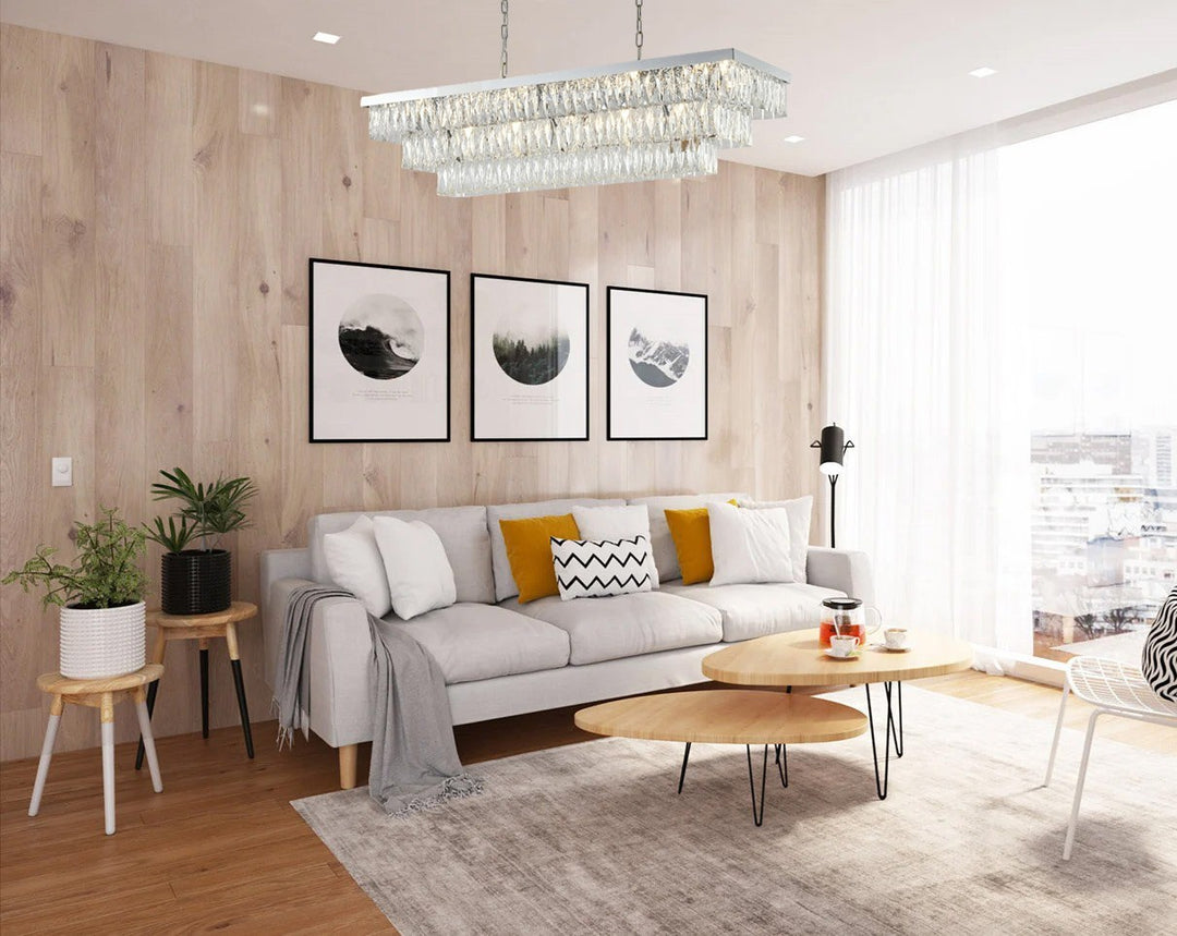 Chandelier In Chrome Finish by Bethel