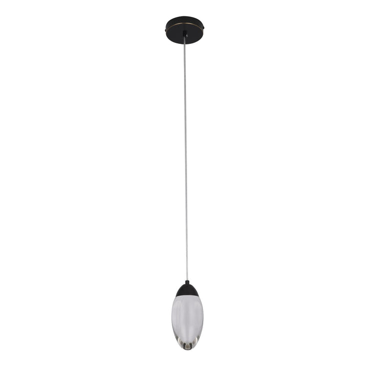 Led Pendant In Matte Black Finish