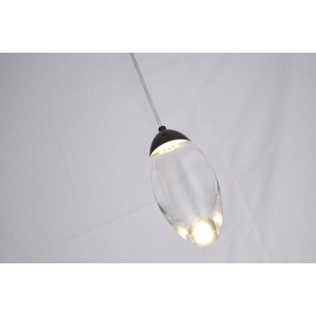 Led Pendant In Matte Black Finish