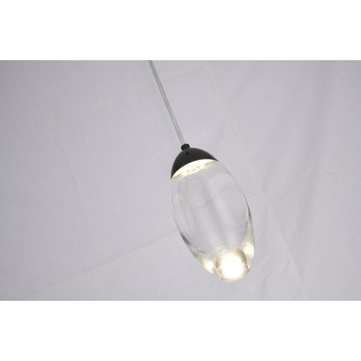 Led Pendant In Matte Black Finish