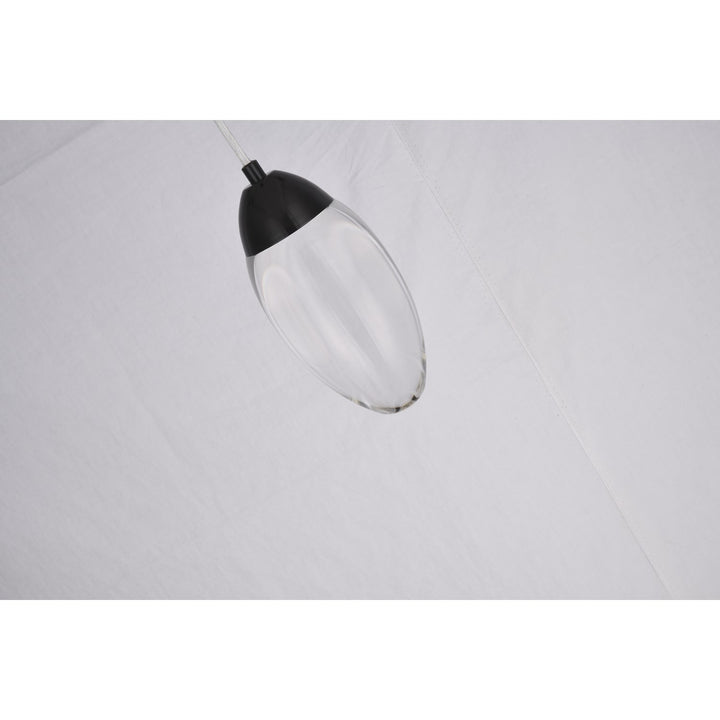 Led Pendant In Matte Black Finish