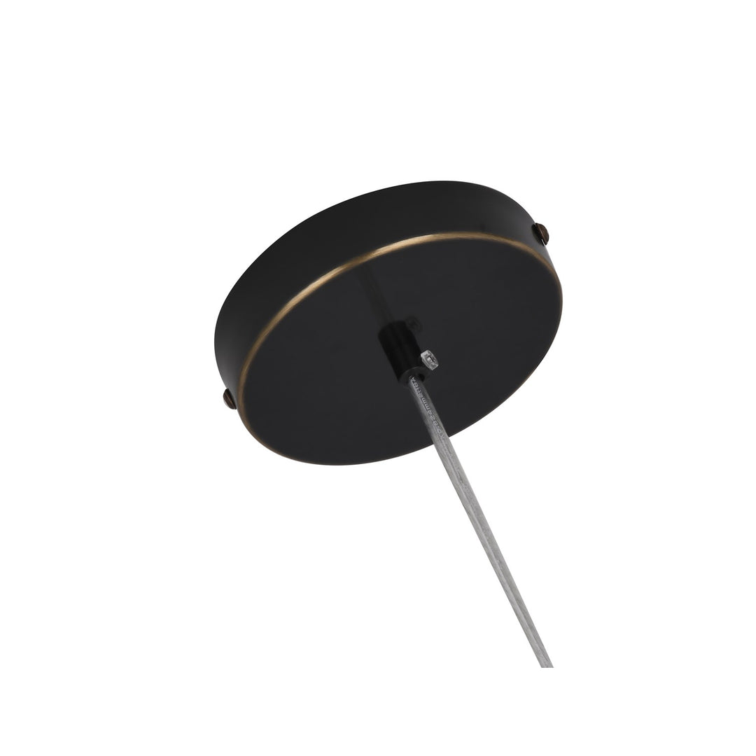 Led Pendant In Matte Black Finish