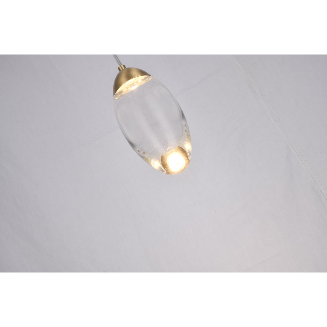 Led Pendant In Brass Finish