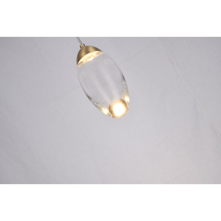 Led Pendant In Brass Finish