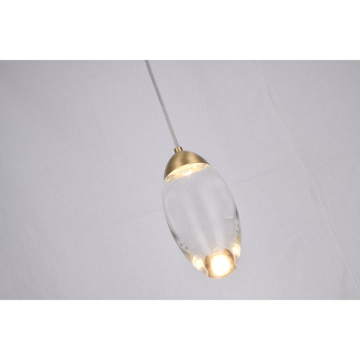 Led Pendant In Brass Finish