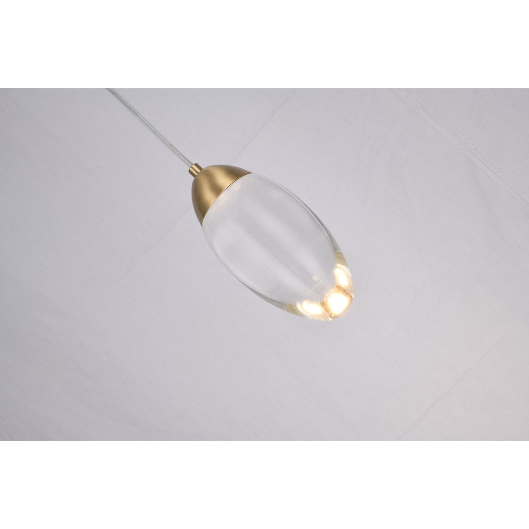 Led Pendant In Brass Finish