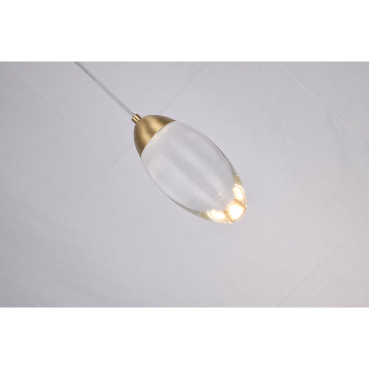 Led Pendant In Brass Finish