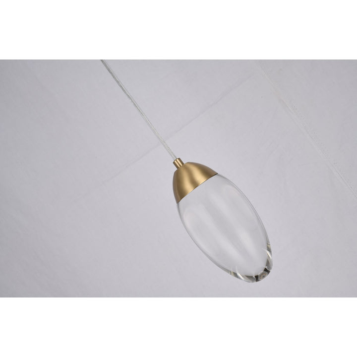 Led Pendant In Brass Finish