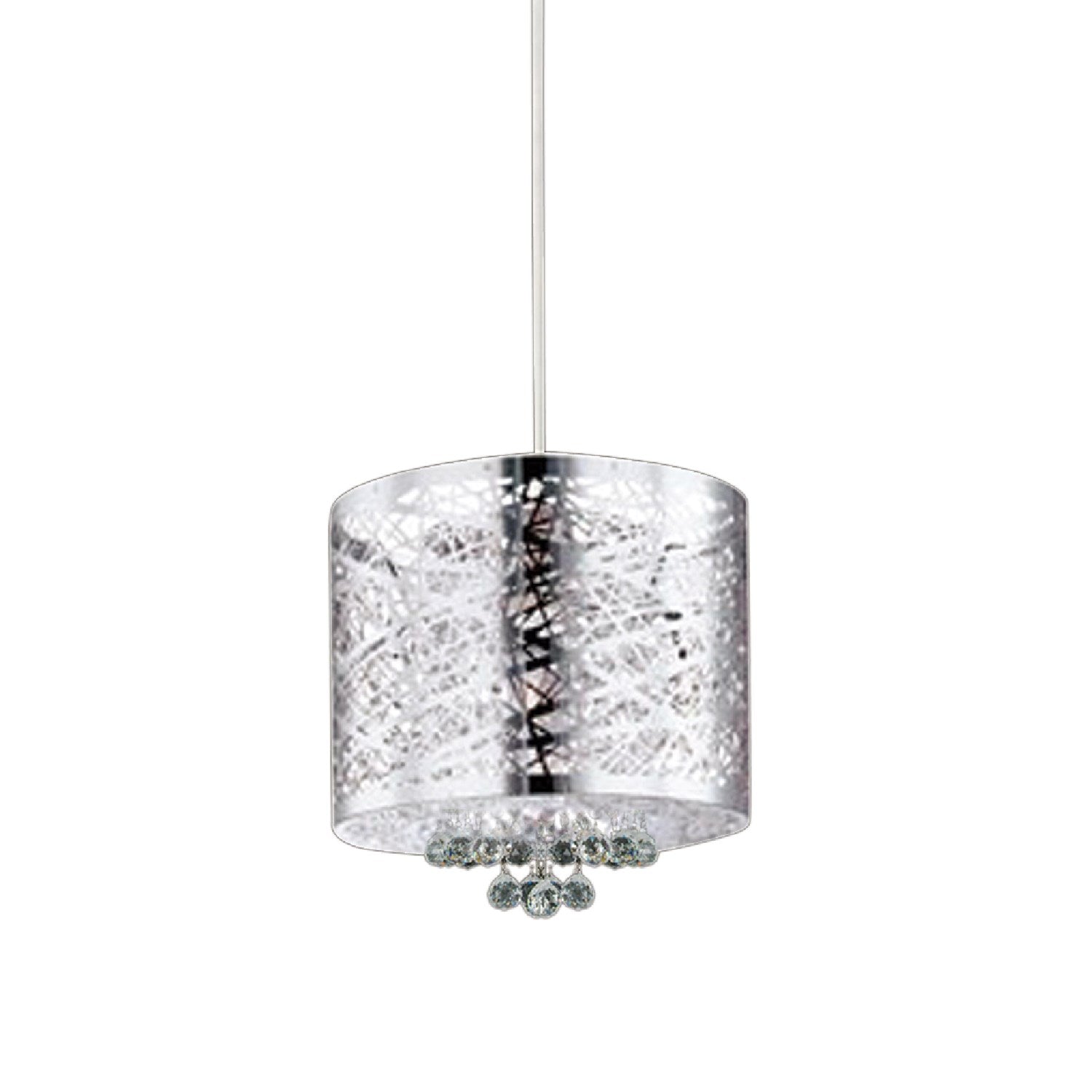 Single Pendant Lighting In Chrome Finish by Bethel