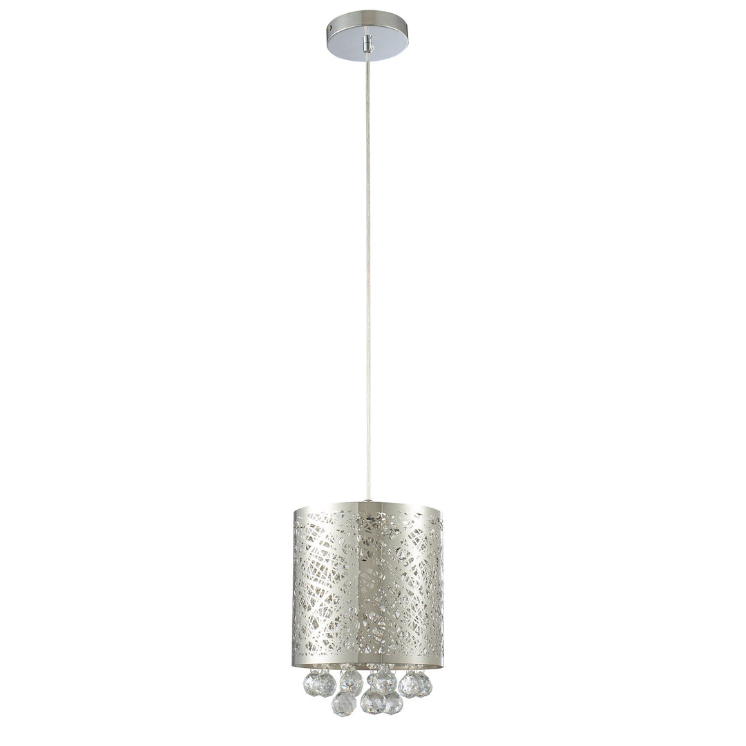 Single Pendant Lighting In Chrome Finish