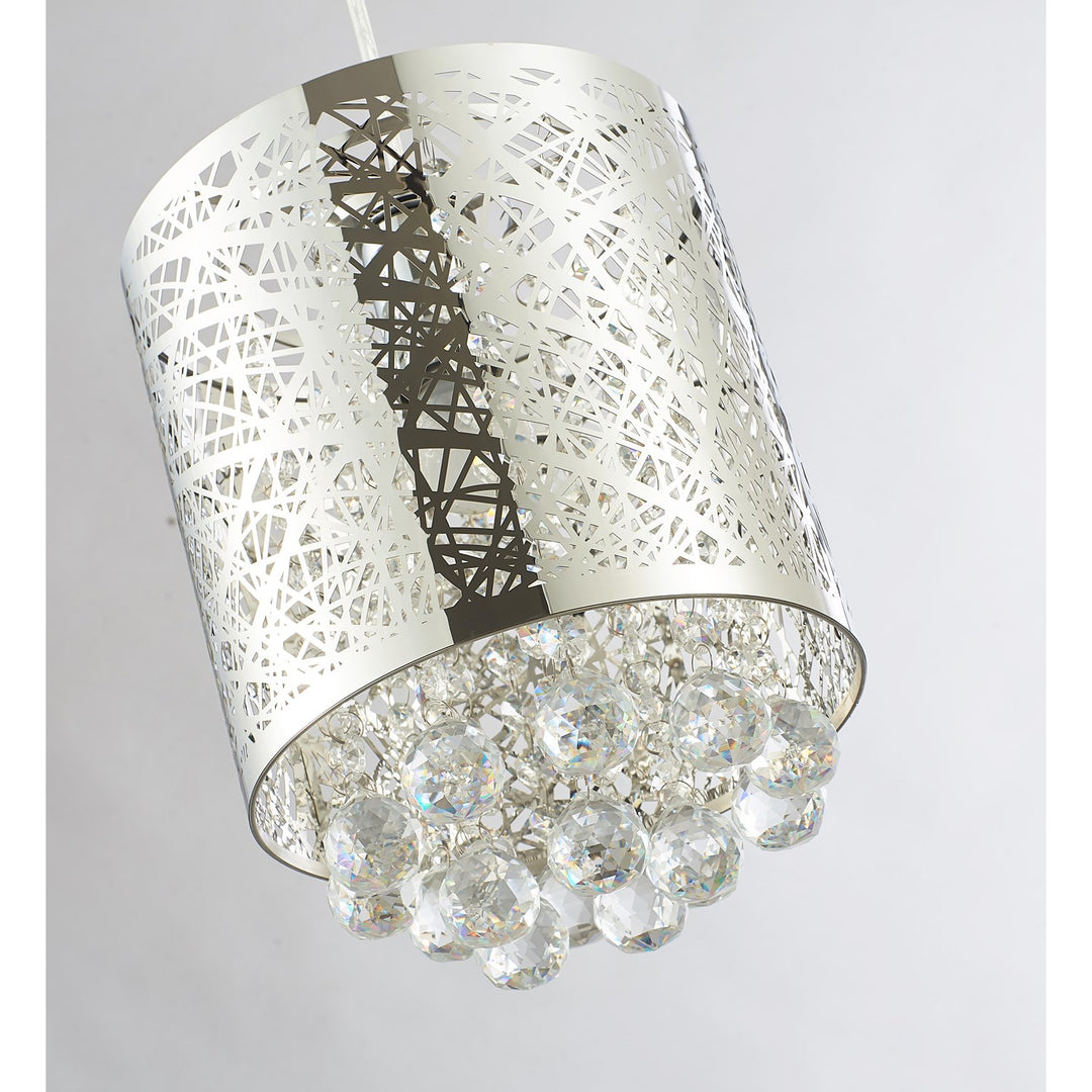 Single Pendant Lighting In Chrome Finish