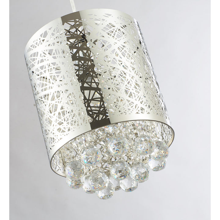 Single Pendant Lighting In Chrome Finish
