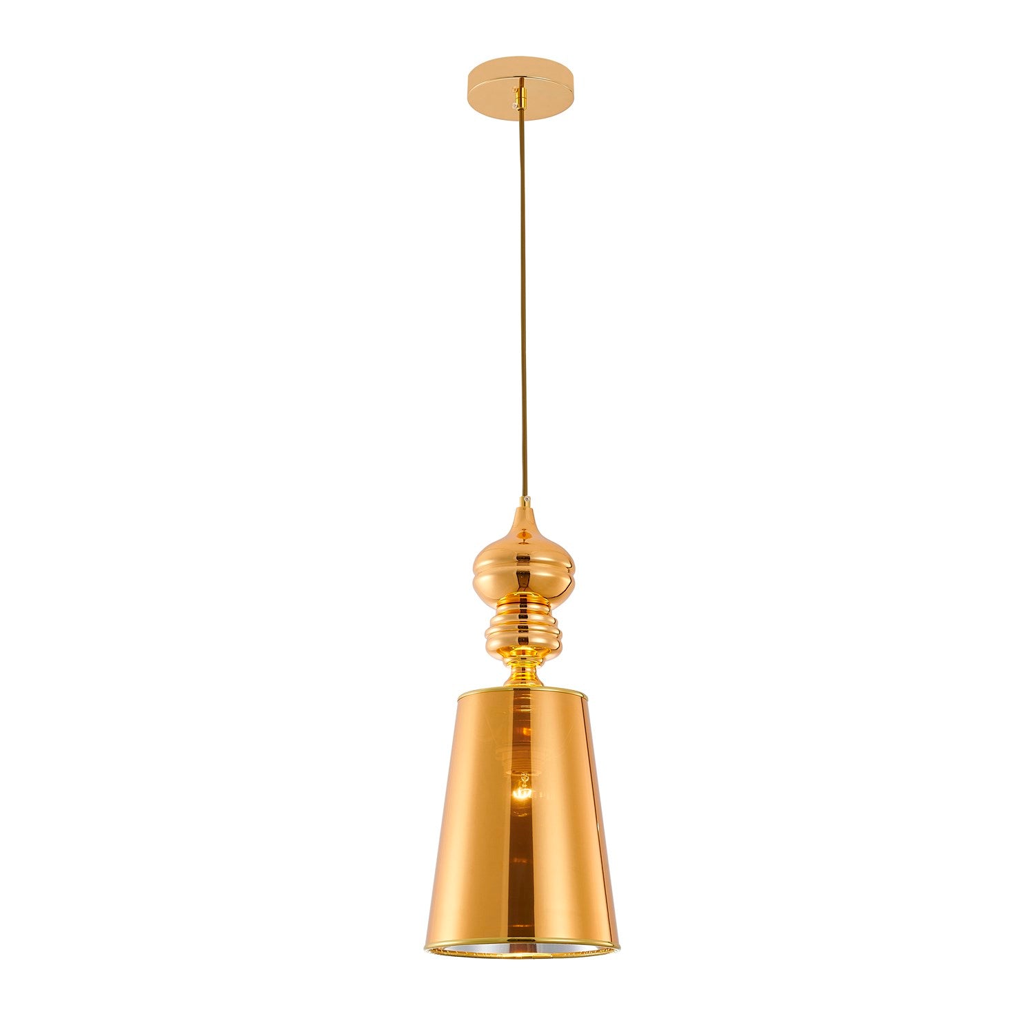 Pendant In Polished Gold Finish by Bethel