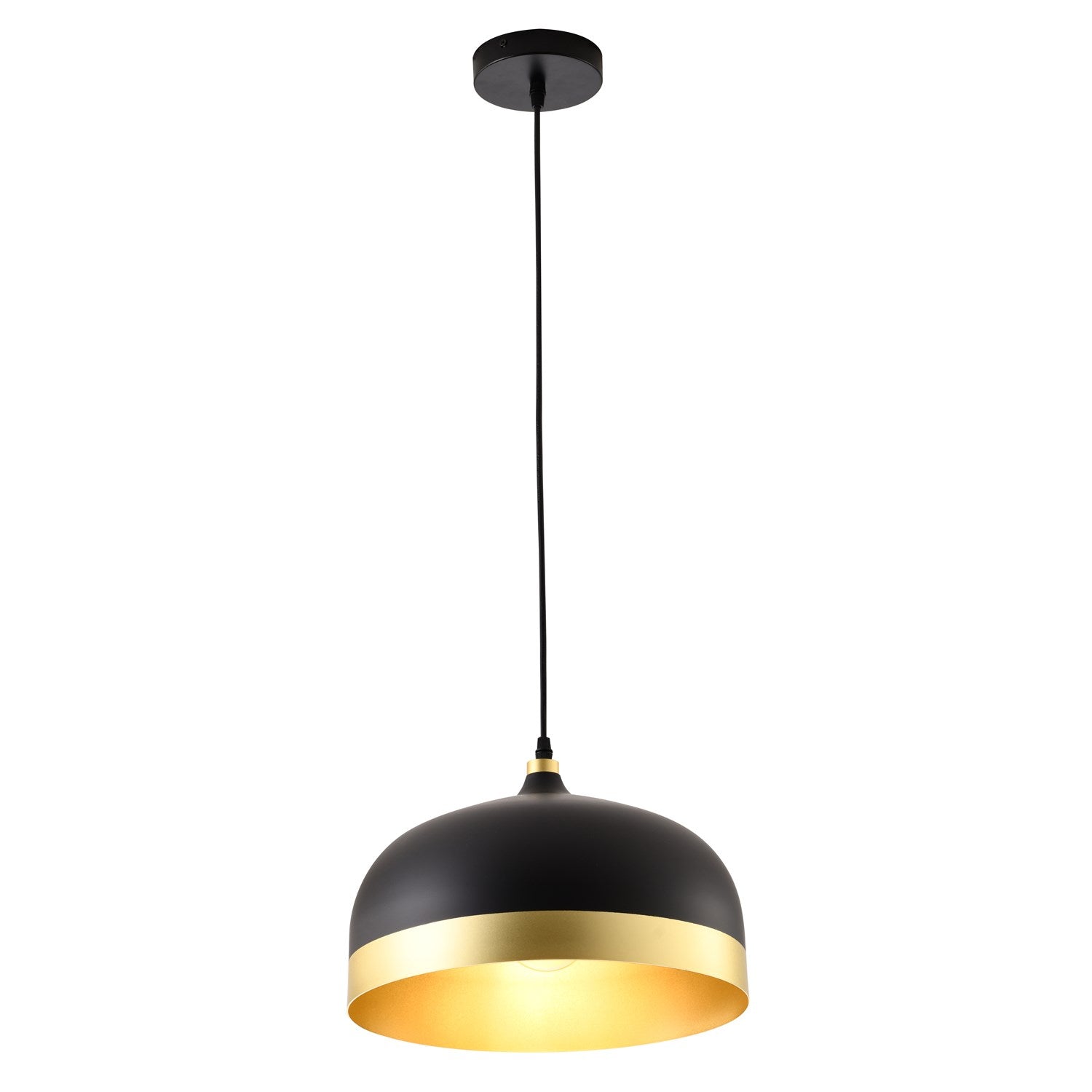Pendant In Black Finish by Bethel