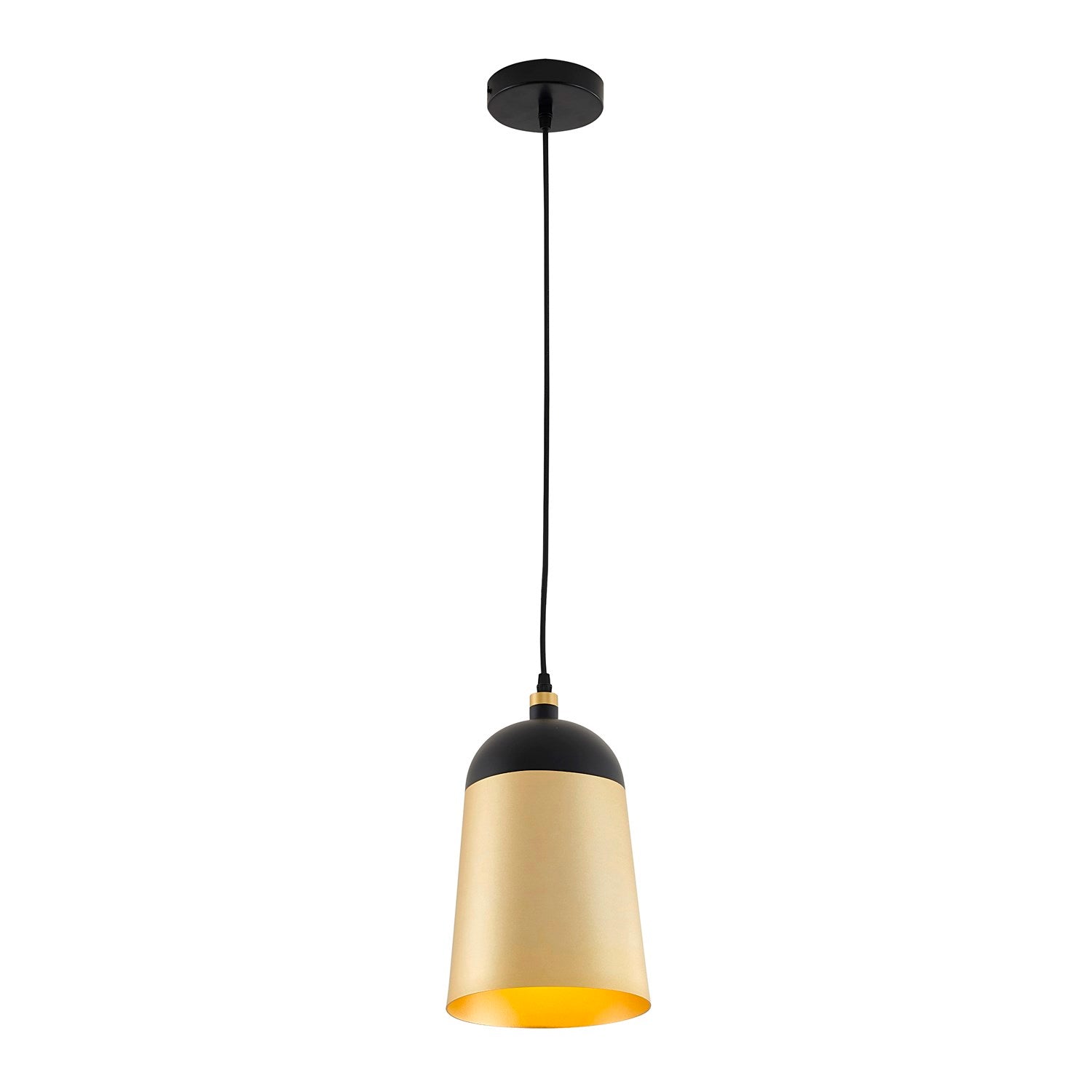 Pendant In Black & Gold Finish by Bethel