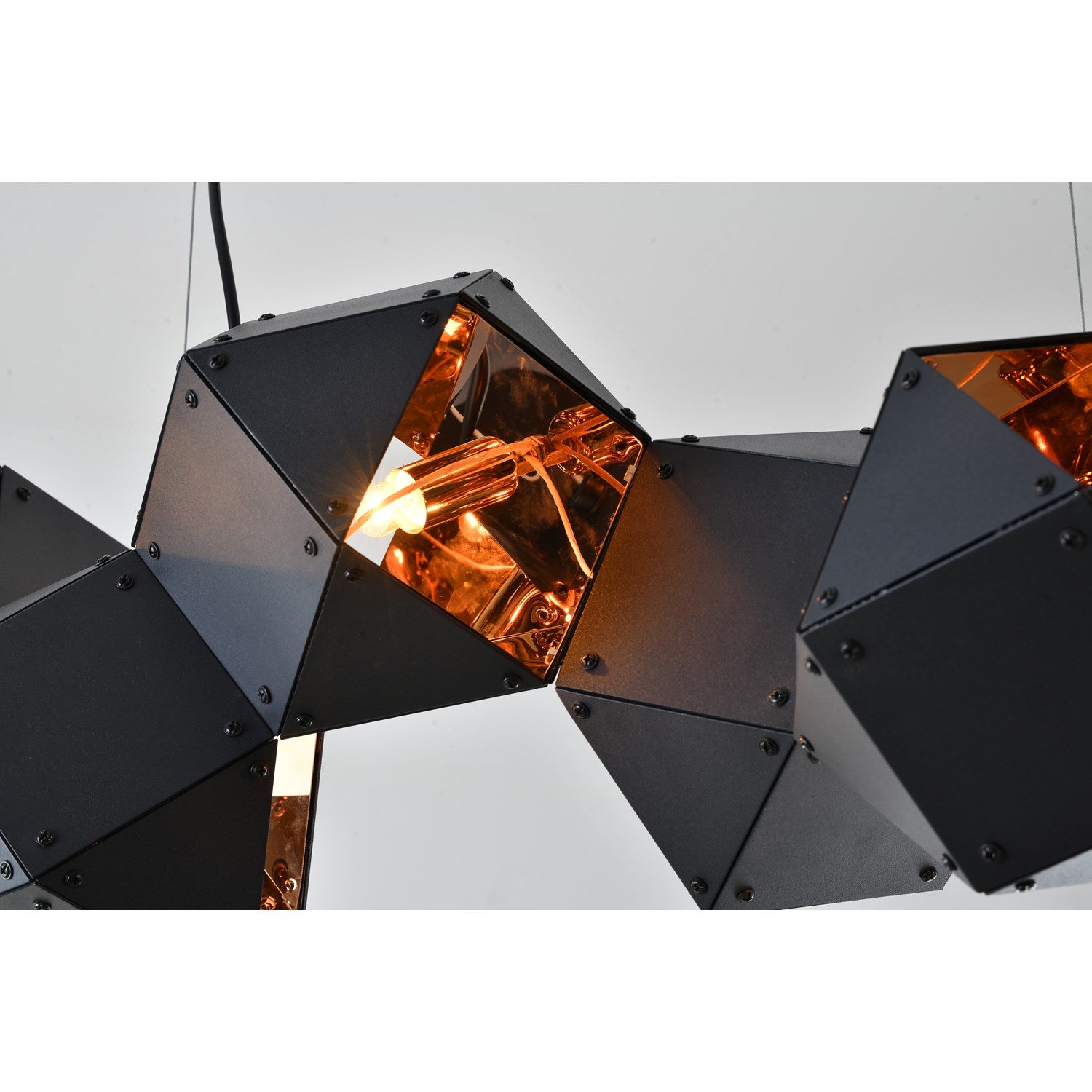 Chandelier In Black Finish