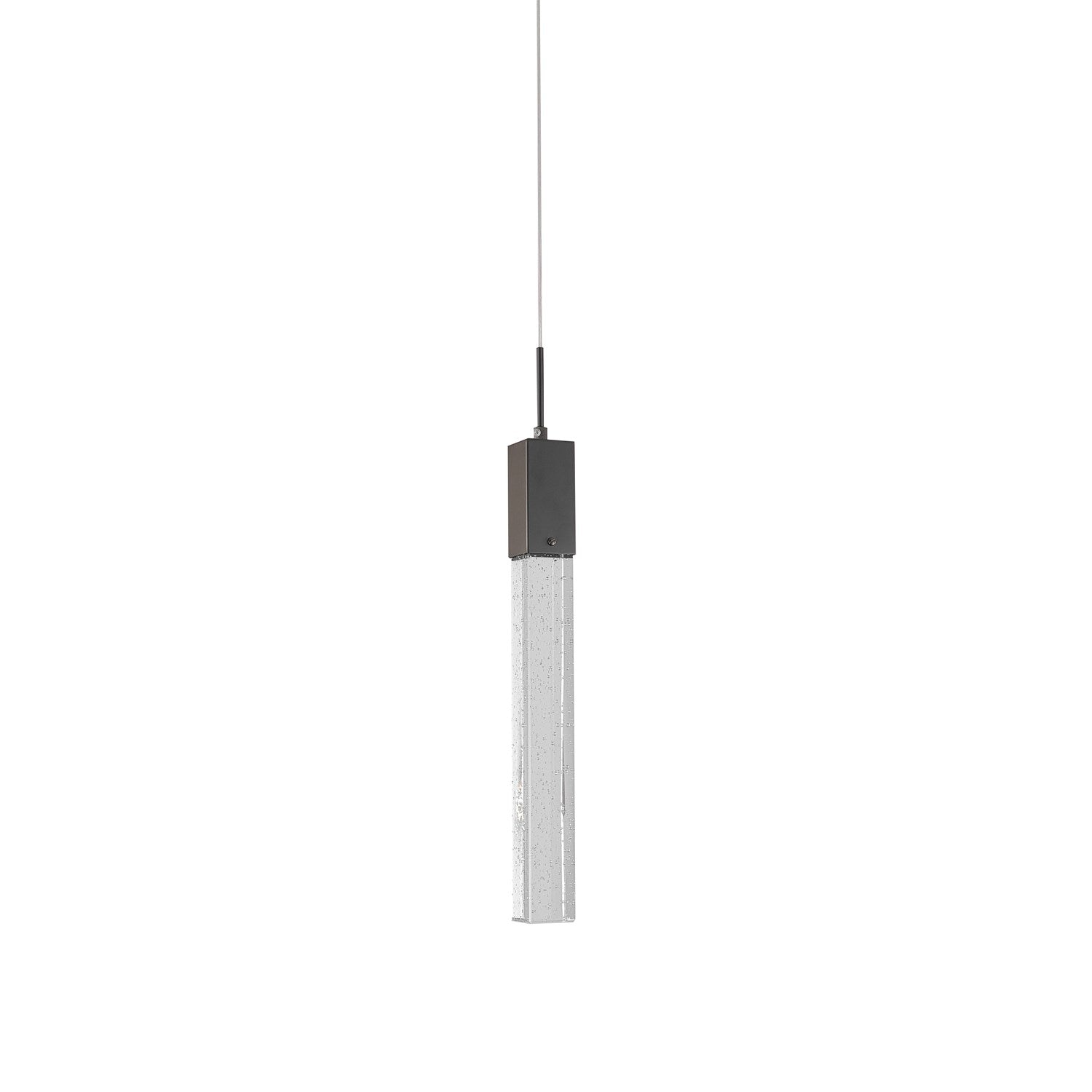 Single Pendant Lighting In Matte Black Finish