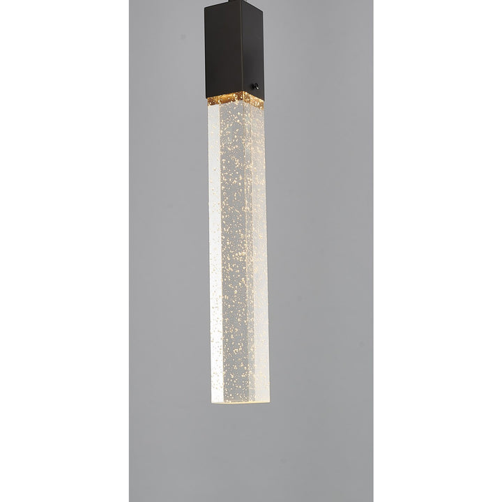 Single Pendant Lighting In Matte Black Finish
