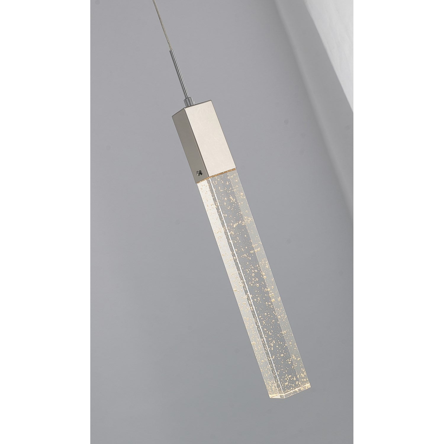 Single Pendant Lighting In Chrome Finish