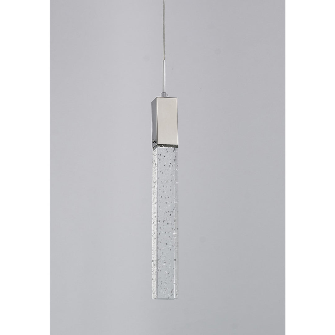 Single Pendant Lighting In Chrome Finish