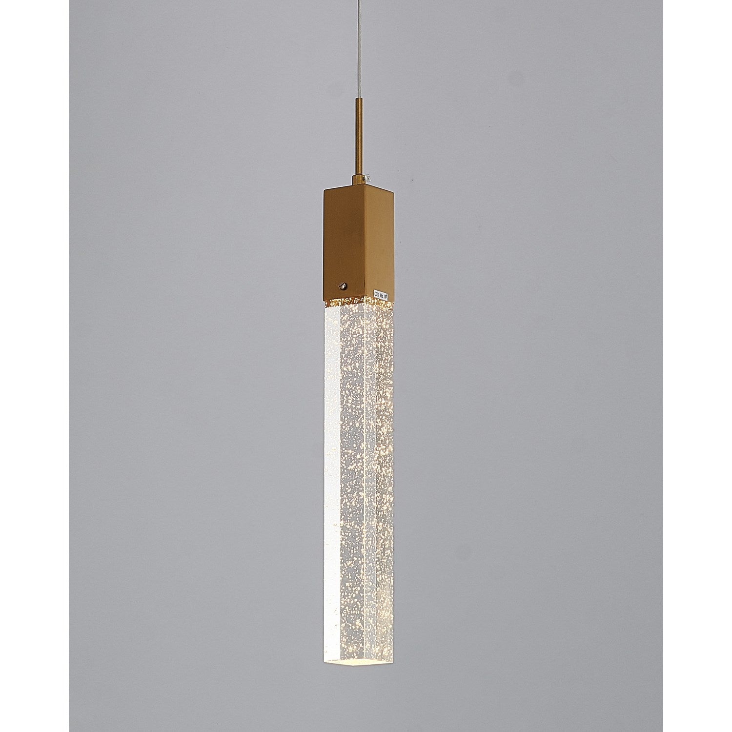 Single Pendant Lighting In Gold Finish by Bethel