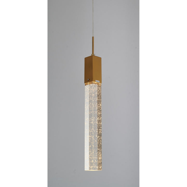Single Pendant Lighting In Gold Finish
