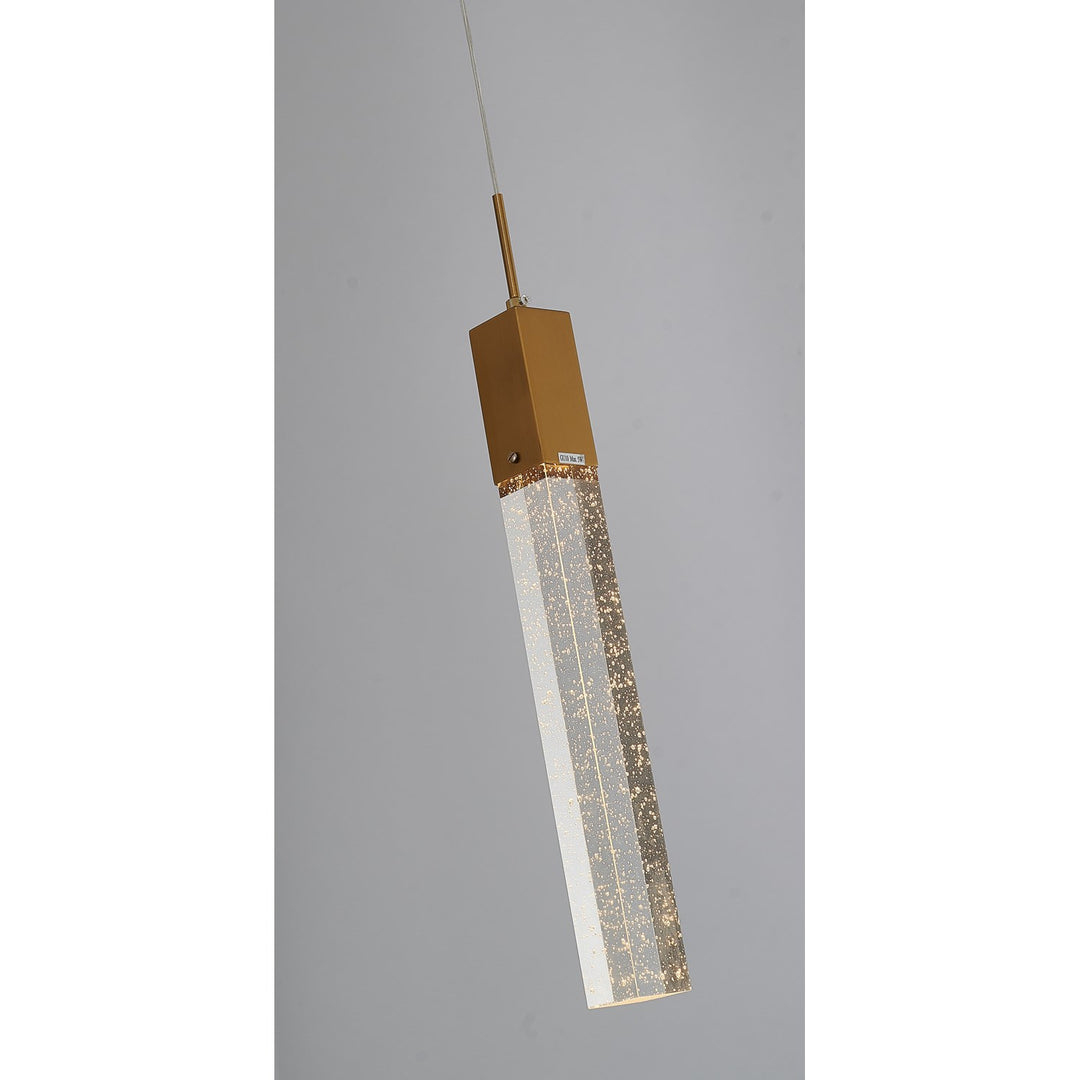 Single Pendant Lighting In Gold Finish