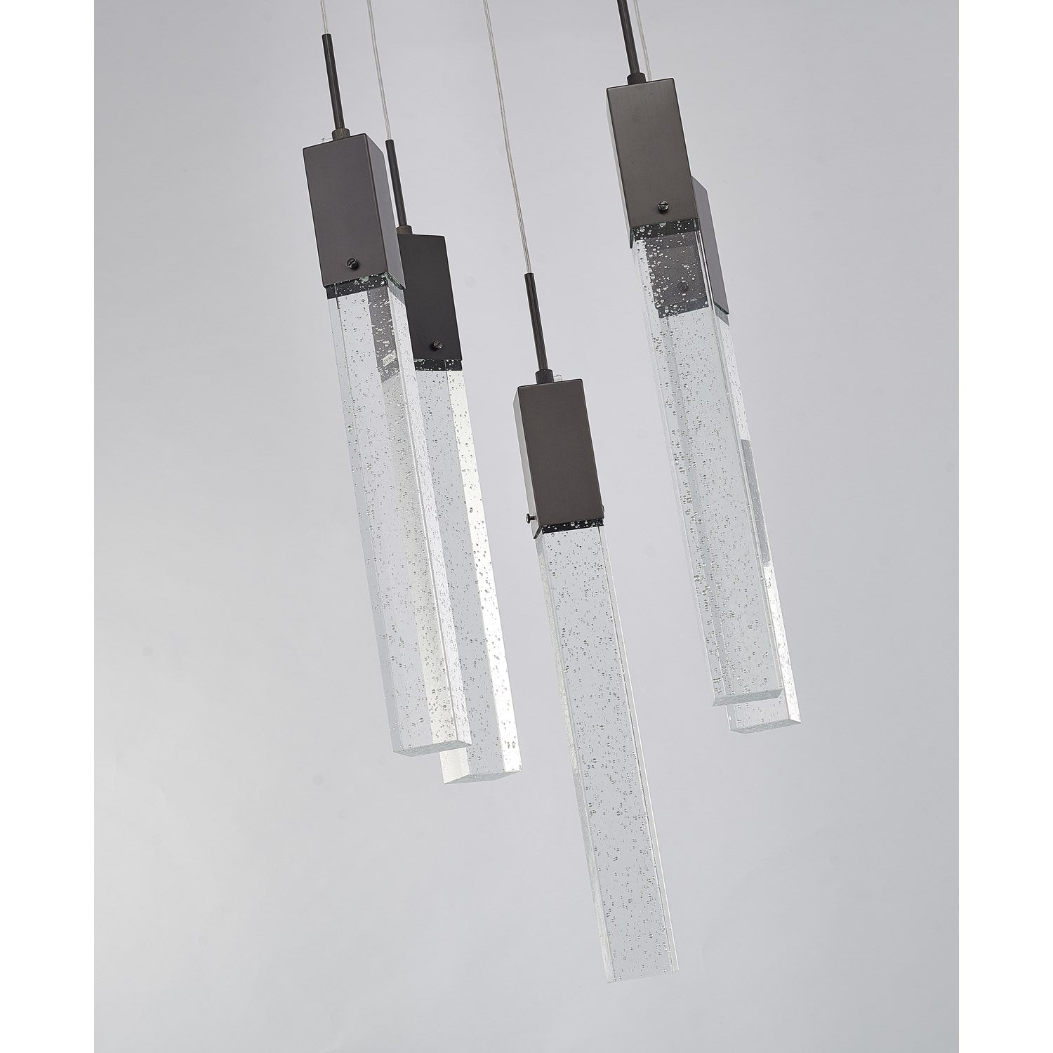 Chandelier In Matte Black Finish