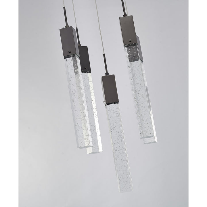 Chandelier In Matte Black Finish