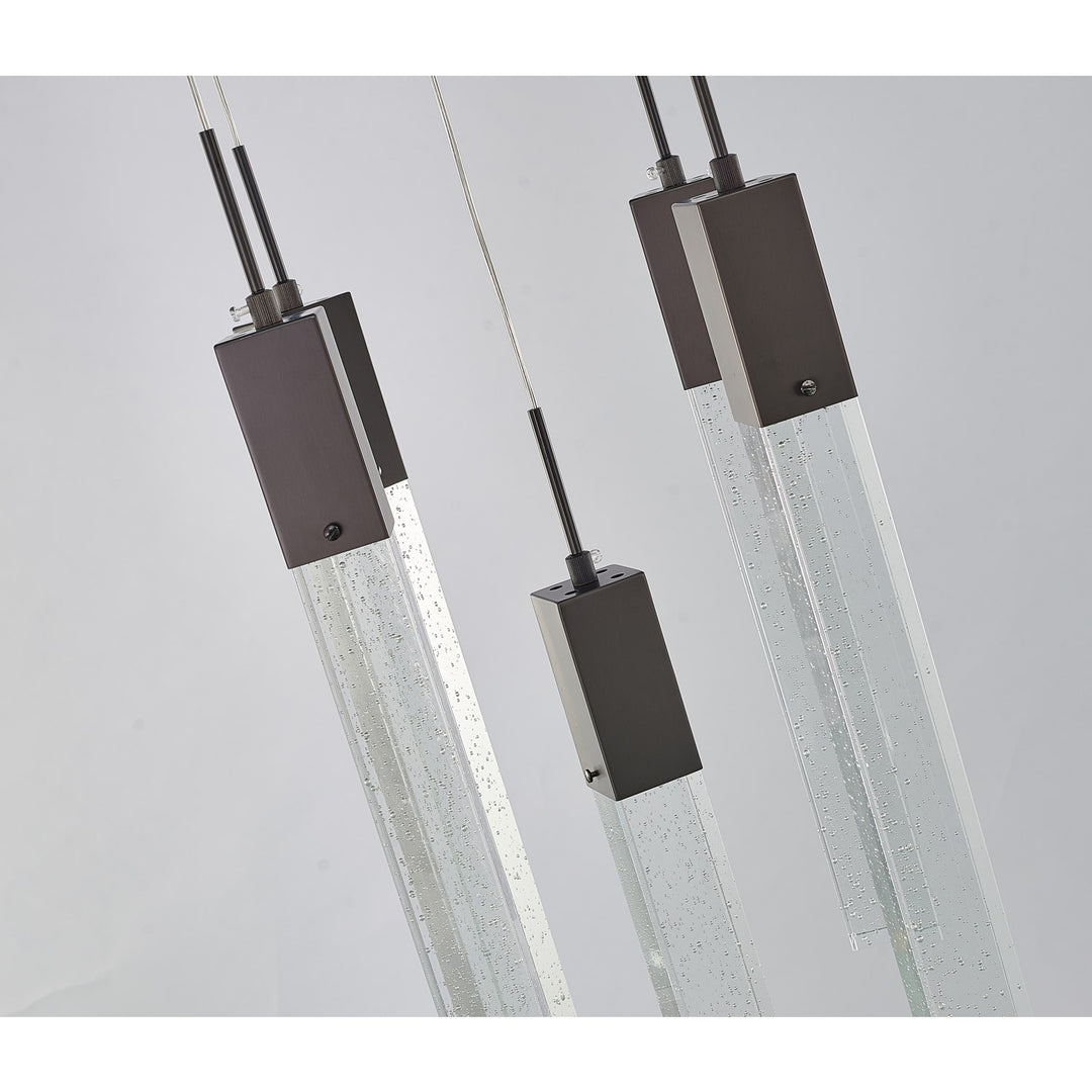 Chandelier In Matte Black Finish